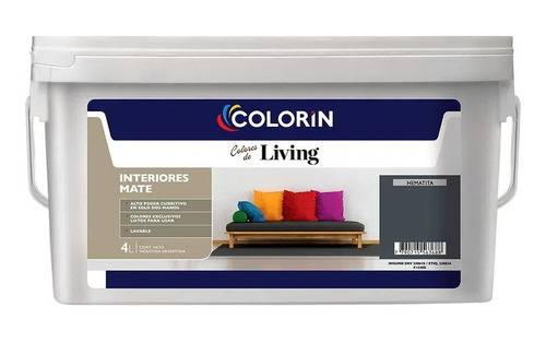 Colorin Látex Premium Living Interior Hematita 4lts