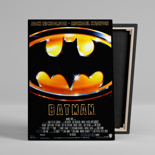 Cuadro Batman 1989 Cine Canvas Con Bastidor 45x30 Cm