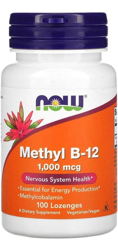 Vitamina Methyl B12 Metilcobalamina 1000mcg 100 Caps - Now