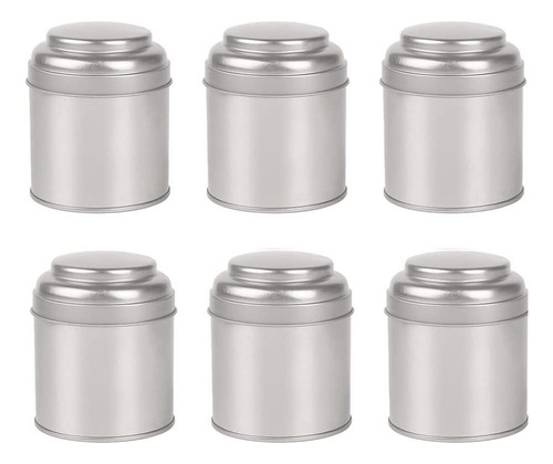 Latas De Té De 6 Piezas Con Tapas Herméticas, Lata