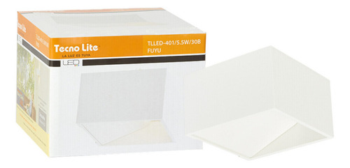 Luminaria Led De Pared 5.5w 100-240v 3000k Blanca Tecnolite