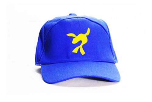 Imagem 5 de 8 de Boné Dos Aventureiros Luccas Neto Oficial Azul Coragem