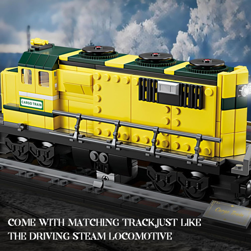 Kazi Juego De Juguetes De Construcción De Tren De Vapor, Mod