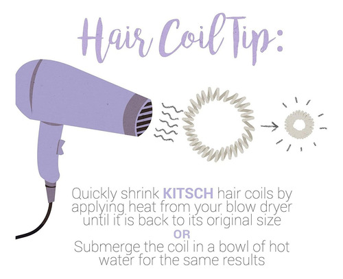 Kitsch Lazos Para El Cabello En Espiral, Bobinas Para El Cab