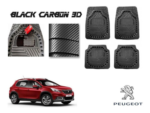 Tapetes Premium Black Carbon 3d Peugeot 2008 2015 A 2022