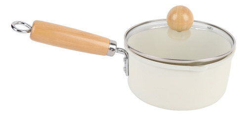 Olla Pequeña De Hierro Refinado Y Madera Compuesta