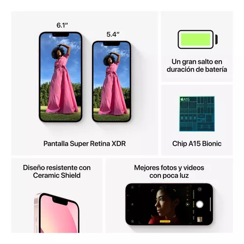 Apple iPhone 13 (128 GB) - Rosa