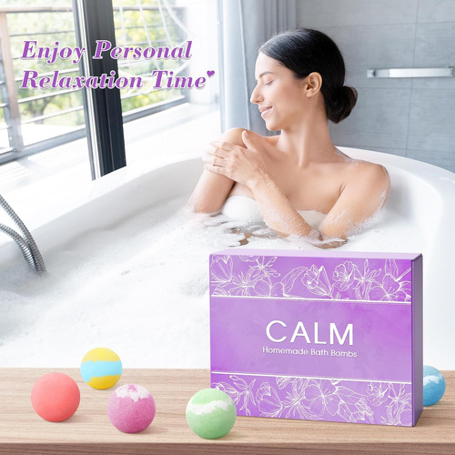 Calmnfiz Bath Bombs Para Mujeres Juego De Regalos 20pcs Natu