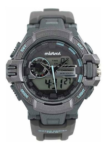 Reloj Mistral Sumergible 100m Gadr-1134-02 Digital Hombre