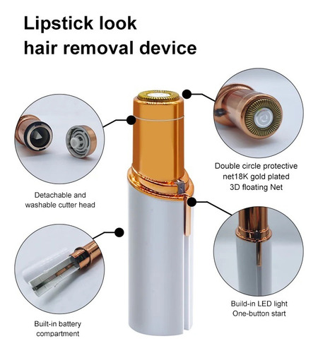Depiladora Facial Removedor De Vello Sindolor Recargable Usb