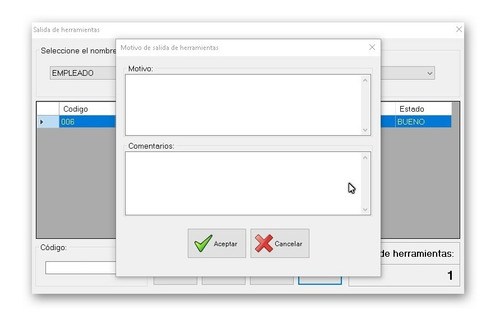 Software Salidas Herramientas Demo