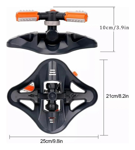 Aspersor For Césped De 360 Grados Y Rociador Con Boquilla D