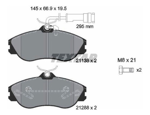 Pastilhas De Freio Diant. Audi 80 2.8 Avant 1991-1997 B4