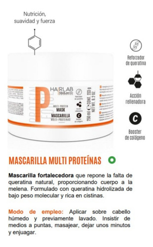 Salerm Hairlab Mascarilla Colageno Multi Proteinas 250ml