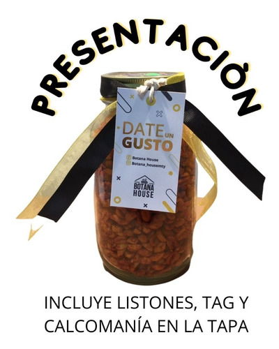 6 Frascos De Cacahuates Para Regalo Varios Sabores - Bothou