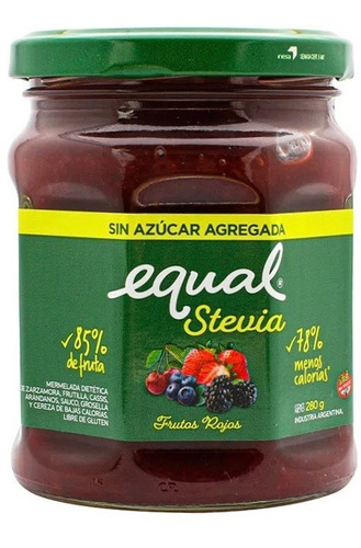 Equal Mermelada Stevia Frutos Rojos 280g