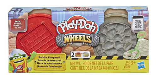 Play-doh Wheels Brick & Stone Buildin' Compuesto 2 Pack De .