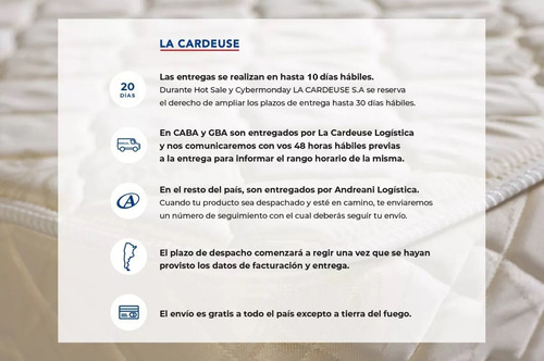 Imagen 5 de 6 de Sommier Dual Con Carro 1 1/2 Plazas La Cardeuse Lc 90x200