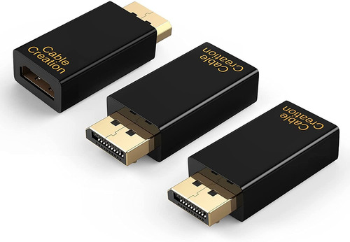 Adaptador Dp A Hdmi  Paquete De 3   Cablecreation 1080p Conv