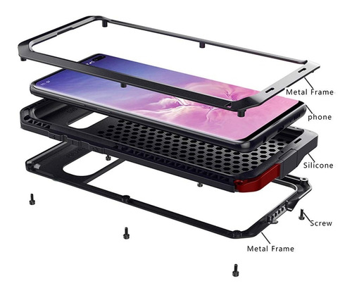 Funda Aluminio Y Silicona Para Samsung S10 Plus Marrkey