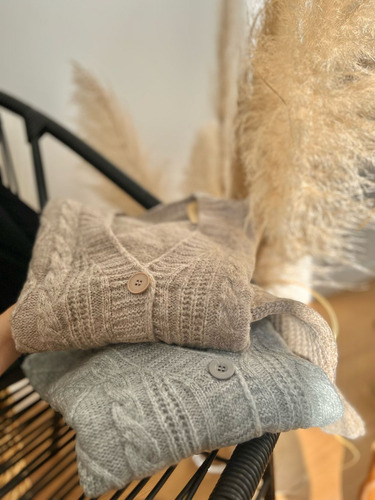 Cardigan De Mujer Con Botones Lana / Saco Sweater Pulover