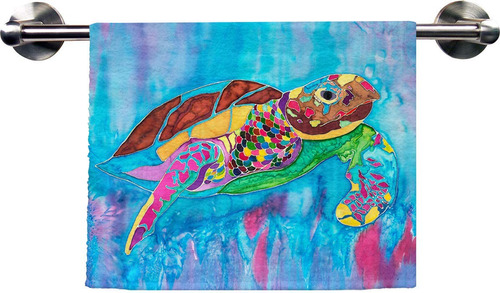 Live Free .ink Toalla Mano Turtle Time