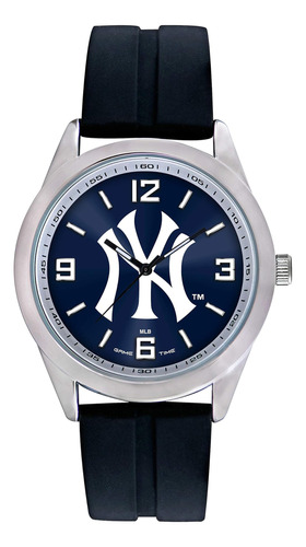 Game Time Ny Yankees Reloj Para Hombre - Logotipo A Rayas Co