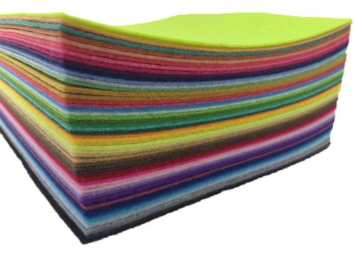 Paquete De 54 Hojas De Fieltro Variado Para Manualidades 15x