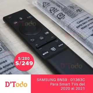 Control Remoto Samsung Qled Smart Tv Con Comando De Voz