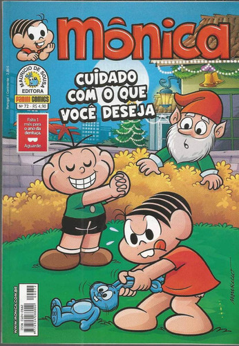 Monica N° 72 - Em Português - Editora  Panini - Formato 13,5 X 19 - Capa Mole - 2012 - Bonellihq Cx216 Nov23
