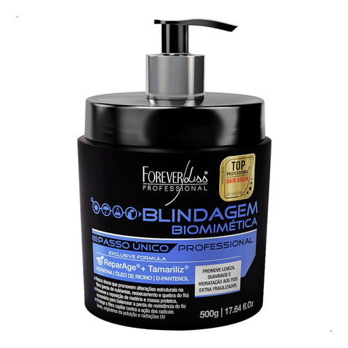 Kit 2 Blindagem Biomimética Capilar Hidratante Forever Liss