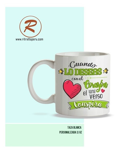 Taza Personalizadas Con Impresión Fotográfica Sublimada
