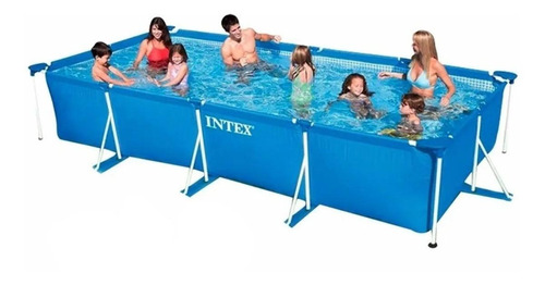 Imagen 2 de 2 de Pileta estructural rectangular Intex 28273 con capacidad de 7127 litros de 450cm de largo x 220cm de ancho azul