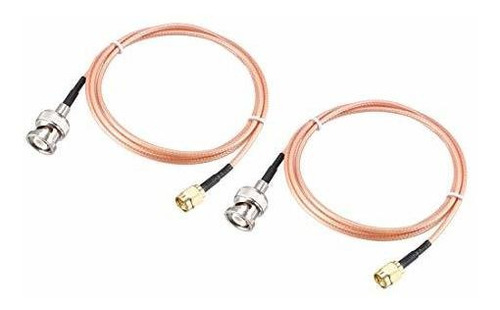Rg316 Cable Coaxial Con Bnc Male A Sma Conectores Mascu...