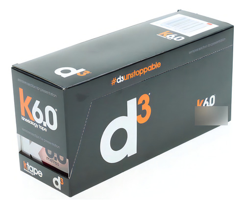 Fita de bandagem neuromuscular cinesiológico/6MTS/D3tape K6 cor branca