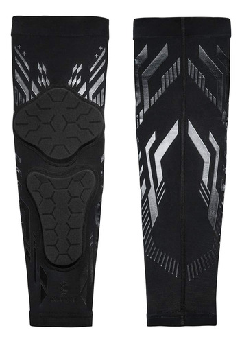 Rodillera Y Espinillera Kuangmi M Negra Para Deportes 1 Piez Color Talle