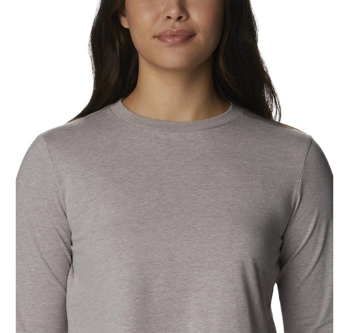 Polera Manga Larga Mujer North Cascades Gris Columbia
