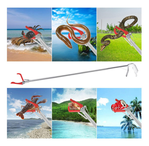 Atrapa-serpientes Mango Extra Largo Clip De Serpiente 150cm