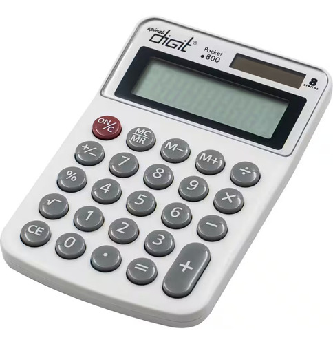 Calculadora De Mesa 8 Dígitos Cinza 800 Spiral Digit 1 Un