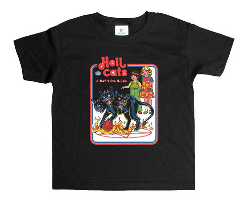 Remera Negra Niños Humor Vintage Niños Jugando R24