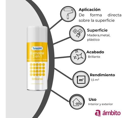 Pintura Aerosol Brillante Tersuave 0,25 L
