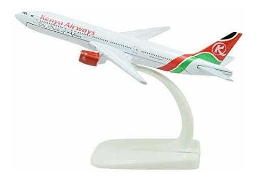 Miniatura De Avião Boeing 777 Kenya Airways Metal 16cm
