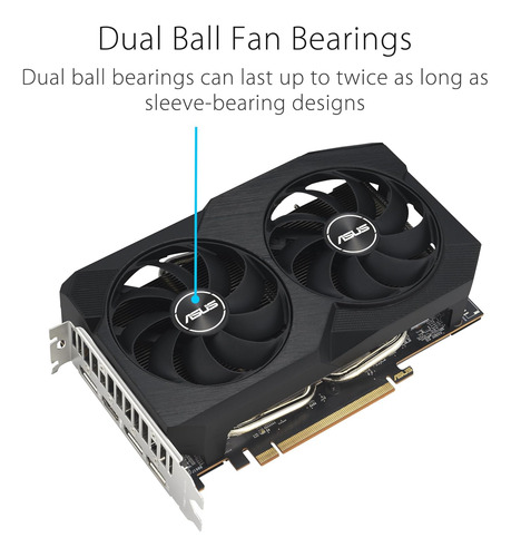 Tarjeta De Video Asus Geforce Dual Rx7600 Amd Radeon 8gb