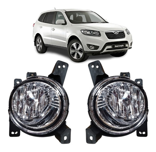 Faro Auxiliar P/ Hyundai Santa Fe 2011 2012 2013 Con Lámpara