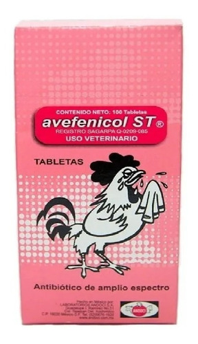 Avefenicol S.t 100 Tabletas Andoci