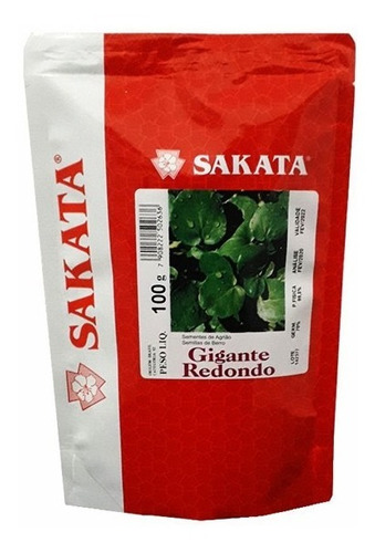 Agrião Sakata Gigante Redondo Embalagem Com 100gr