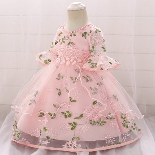 Vestido De Princesa For Niños, Vestido De Bautizo De Malla