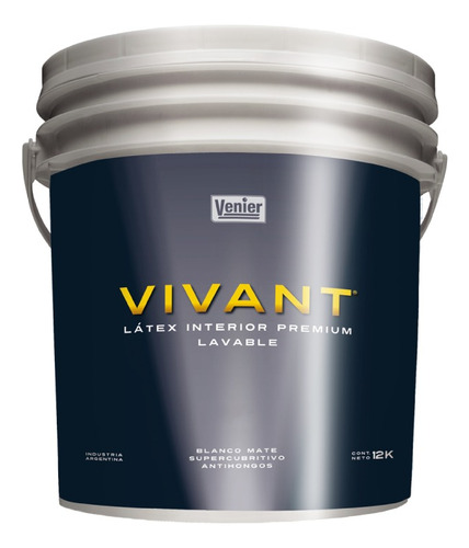  Latex Premiun Interior Vivant Venier Lavable Antihongo 12kg