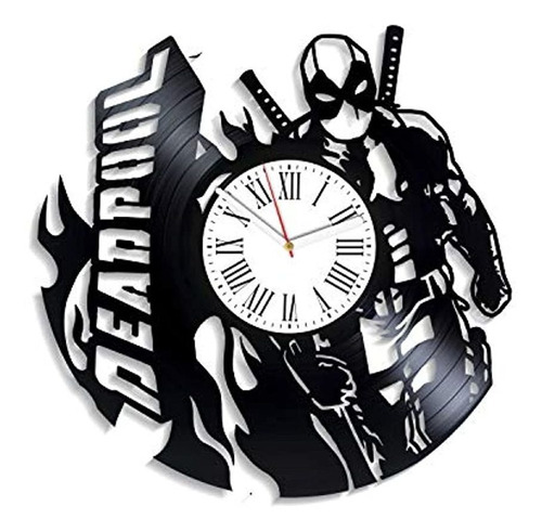 Marvel Superhero  Reloj De Pared De Deadpool