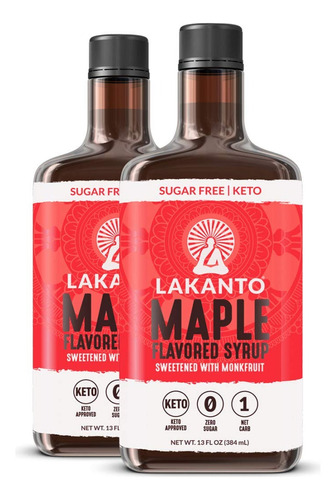 Miel Lakanto Sabor Arce Libre De Azucar 384 Ml X 2